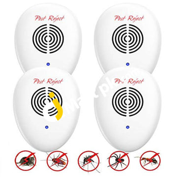 Ultrasonic Pest Repeller (Pack Of 4) Electronic Control Plug In-Pest - Imported From Uk